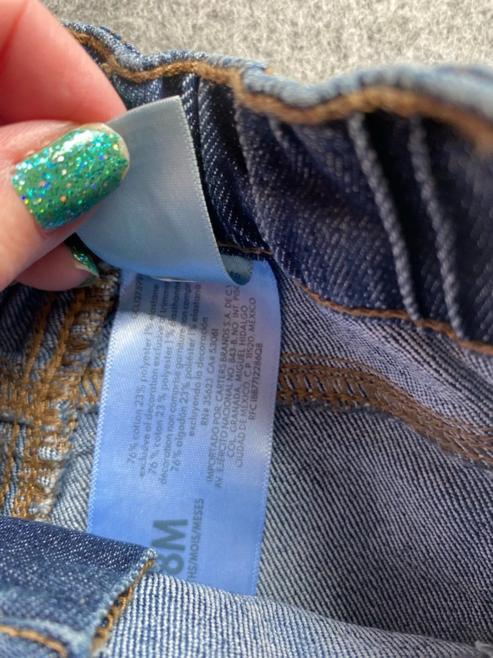 Oshkosh girls 18 months super skinny jeans pants new with tags